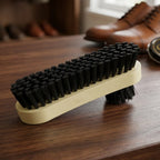 Leather shoe cleaning brush for gentle cleaning