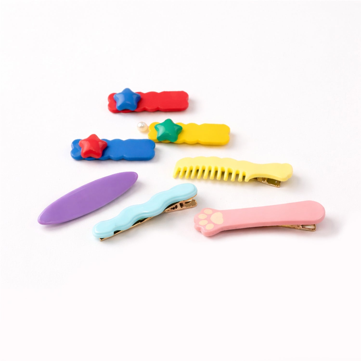 Assorted trendy hair clips for styling and parties