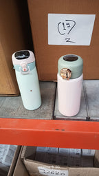 The durable stainless steel construction of the smart water bottle, built for longevity.