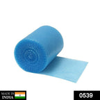 Large roll of transparent bubble wrap, showcasing individual air pockets for cushioning.