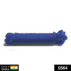 Close-up view of the durable mixed-color multipurpose rope for versatile use.