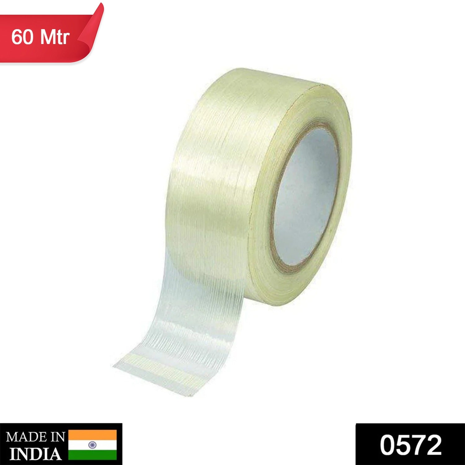 Transparent cello tape roll for secure packaging and sealing applications.