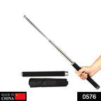 The compact, folded collapsible self-defense stick for easy portability.