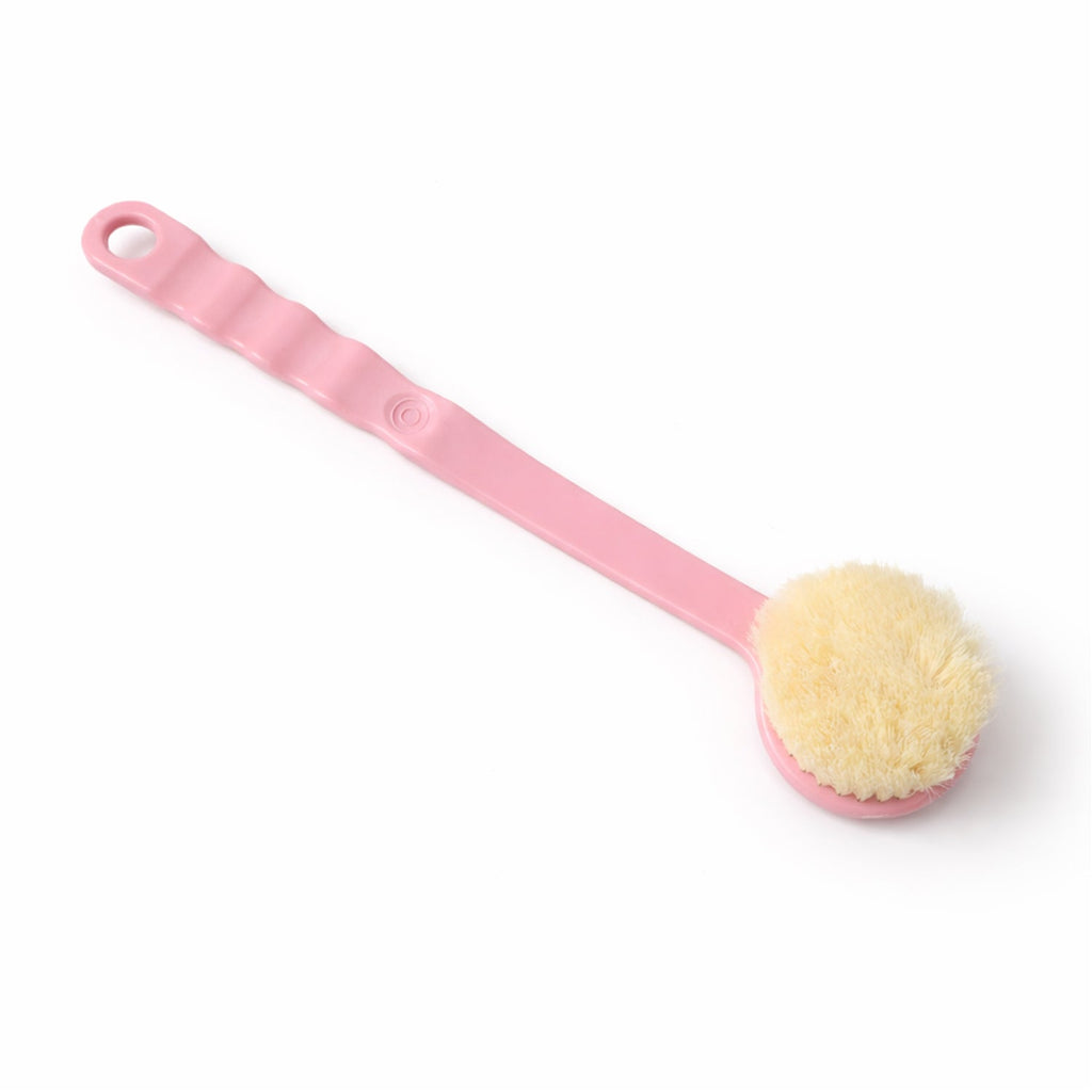 Close-up view of the gentle, exfoliating bristles on the Velvet Wipe back scrubber.