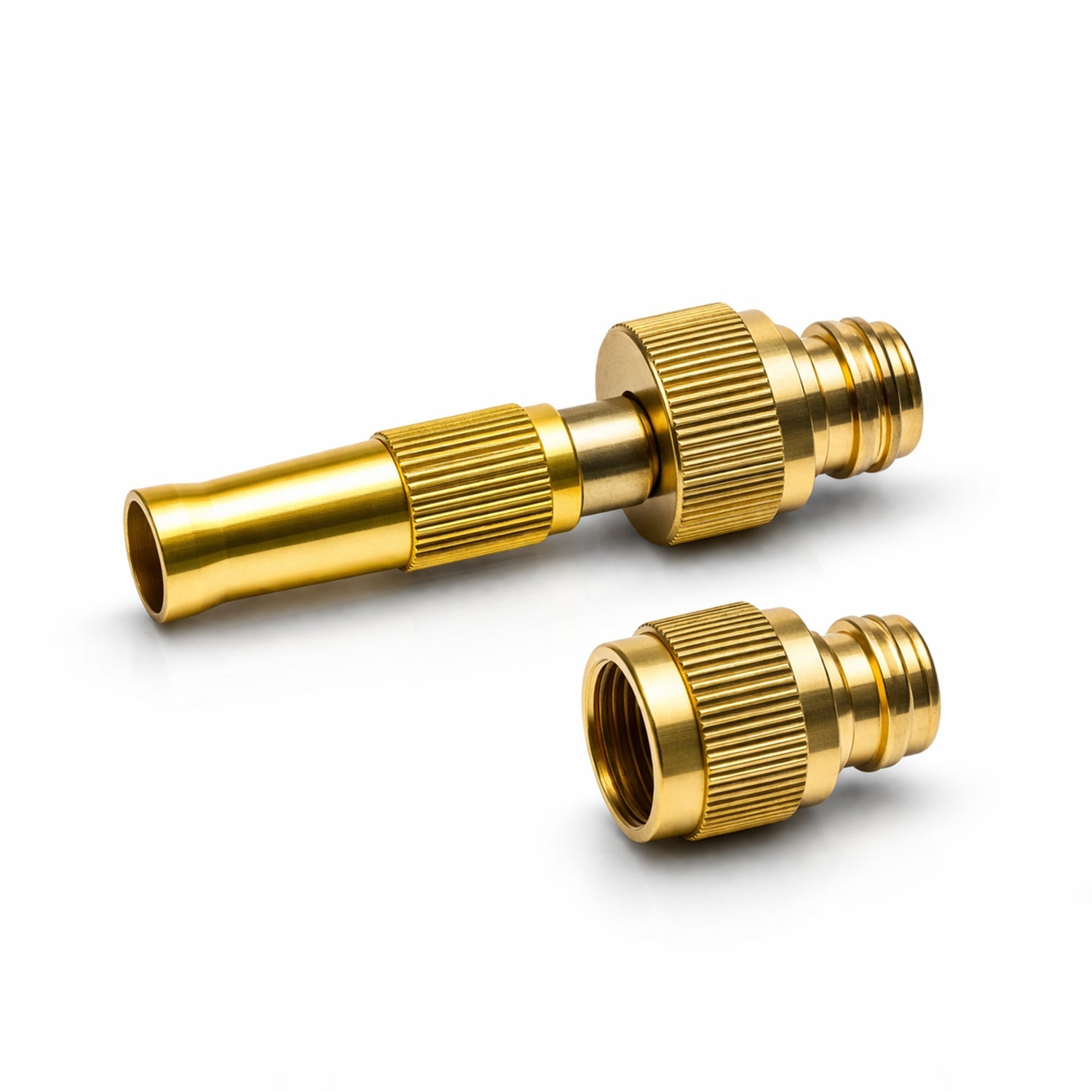 Corrosion-resistant brass spray nozzle with adjustable pattern