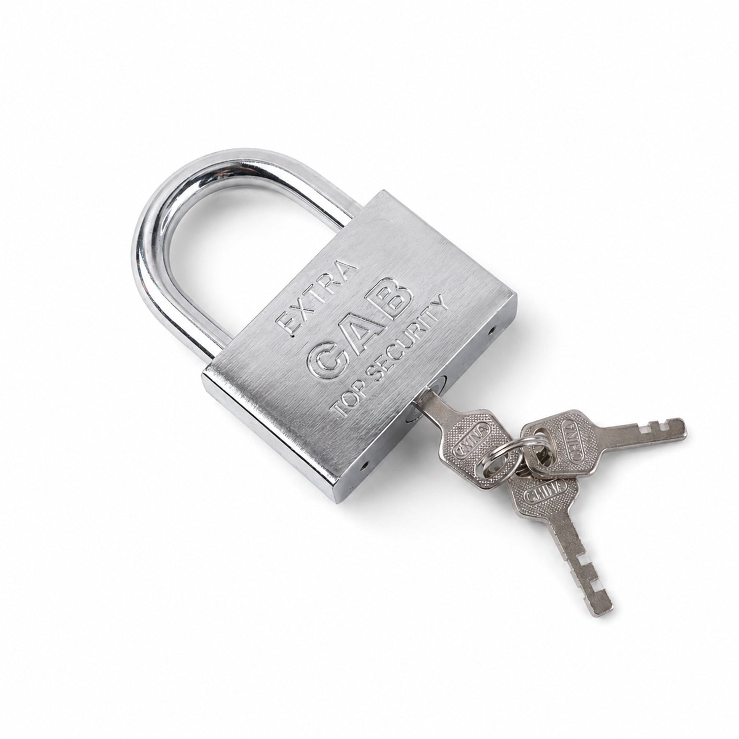 Heavy steel padlock shown securely locking a wooden door with a hasp.