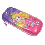 Kids cartoon printed hard shell pencil case with zipper