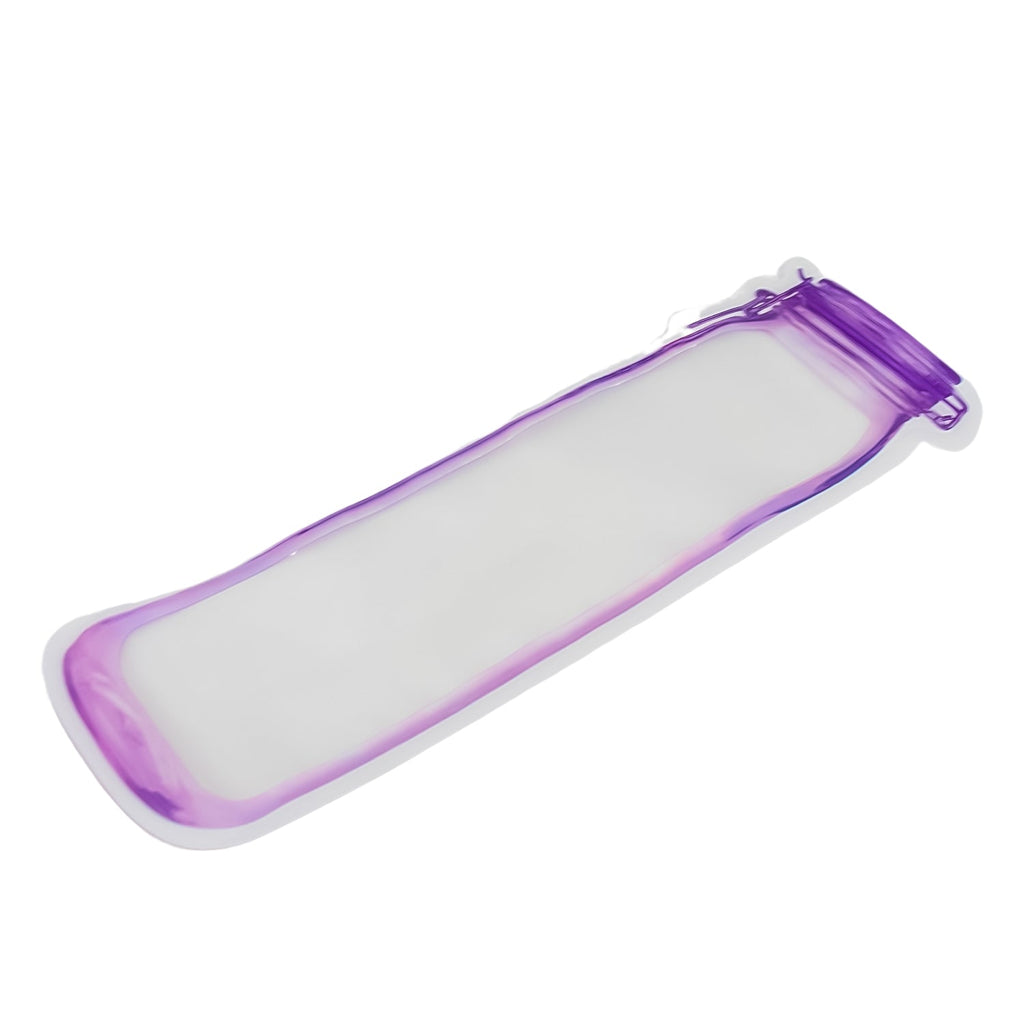 Set of multiple reusable food storage bags neatly arranged for kitchen organization.