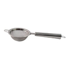 Kitchen strainer with ergonomic heat-resistant handle design