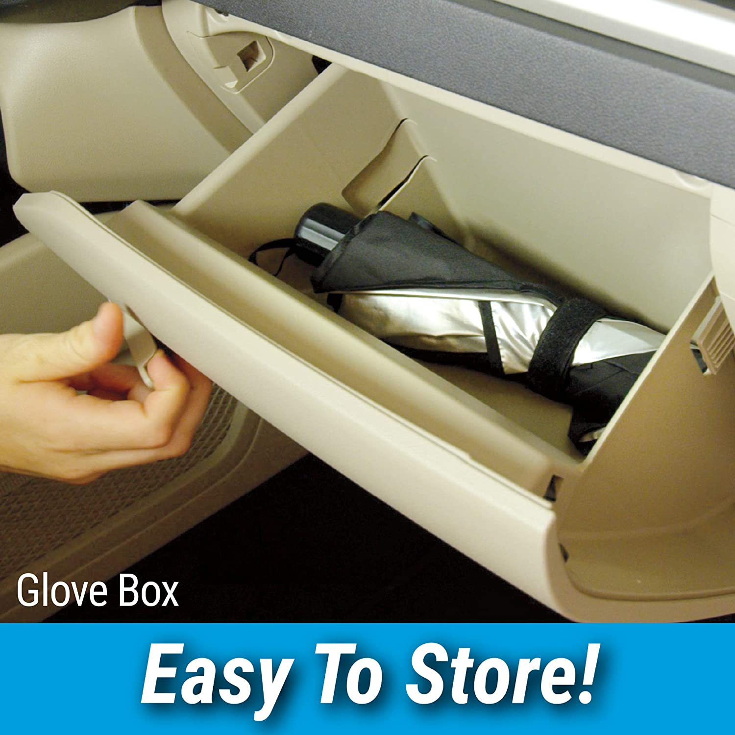 Heat insulation performance of the car windshield sunshade.