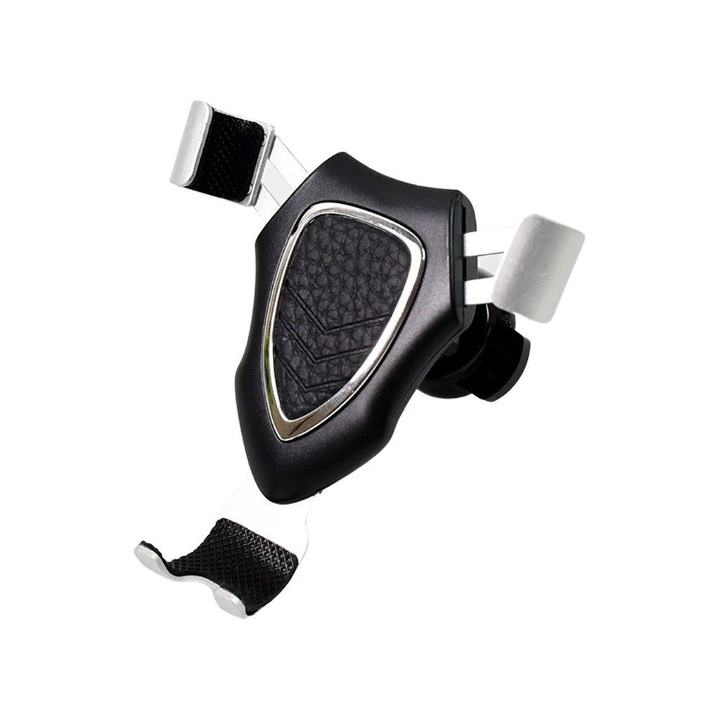 Adjustable car phone mount demonstrating 360-degree rotation capability.