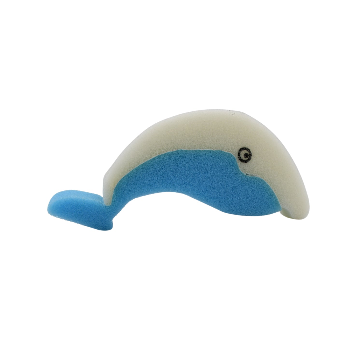 Multi-surface Dolfin sponge tackling various cleaning tasks in a modern kitchen setting.