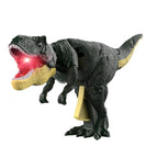 Kids engaged with the sound and light dinosaur toy in a playful setting.