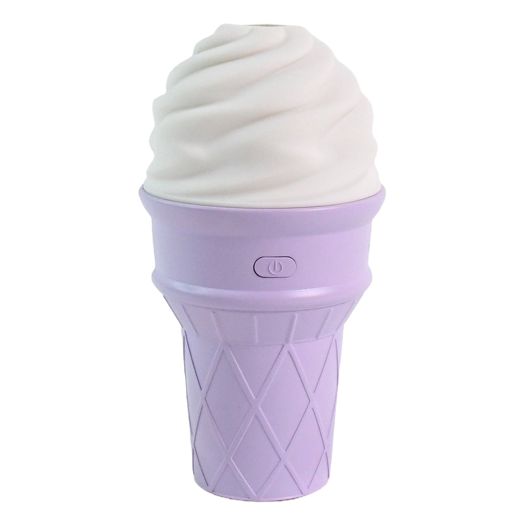 Cool mist humidifier for relaxation with ice cream design