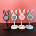Close-up of the cute Bunny Phone Stand with its charming ear details.