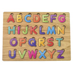 The Little Learners wooden ABC puzzle, showcasing smooth edges and safe paints.