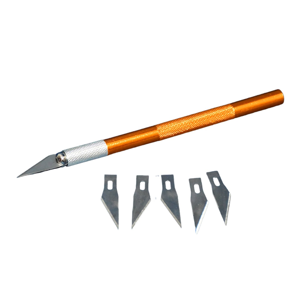Demonstration of the cross chuck design for secure and easy blade replacement in the hobby knife