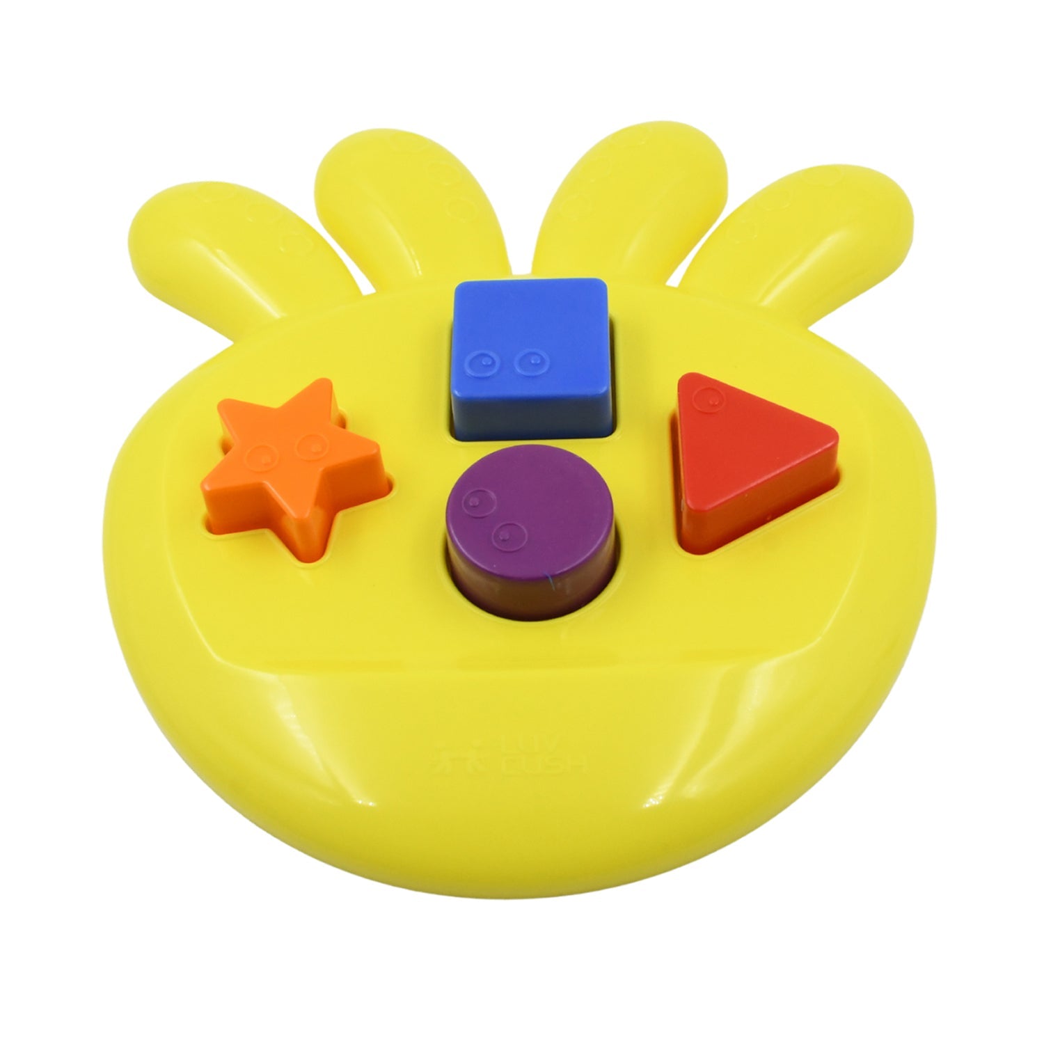 A child happily engaging with the Octo Shape Sorter Toy, learning through interactive play.