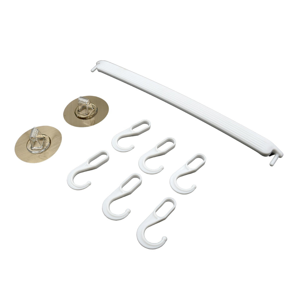 Soft towel neatly hanging on the durable wall-mounted towel hanger in a bathroom setting.
