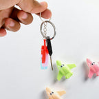 An overhead view of a Pop It Keychain, emphasizing its compact size and fun design.