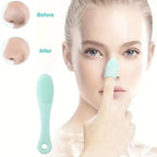 The compact silicone finger scrubber displayed on a clean white background.