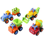 Mini racers construction vehicle toys suitable for children's play