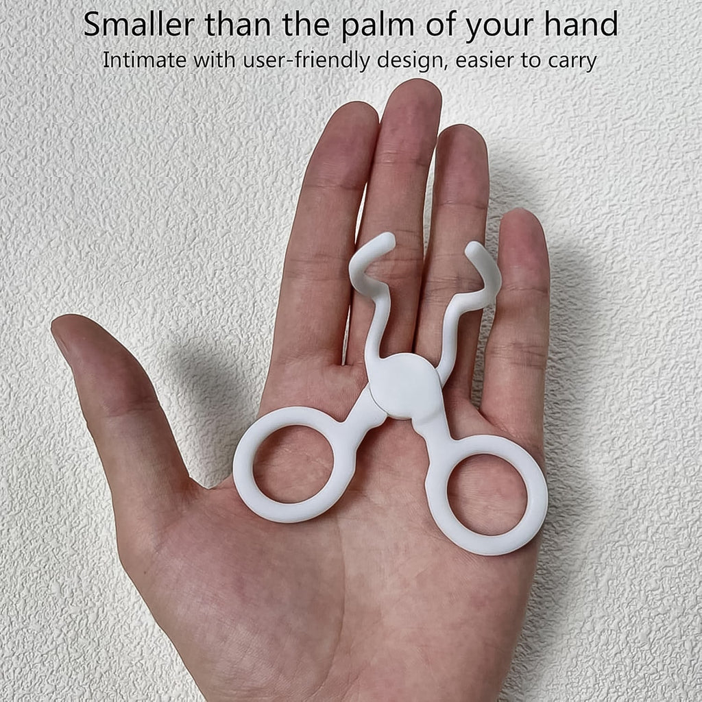 The contact lens tool displayed with its protective case for hygiene.