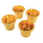 Close-up of durable Valencia plastic flower pot made from BPA-free material
