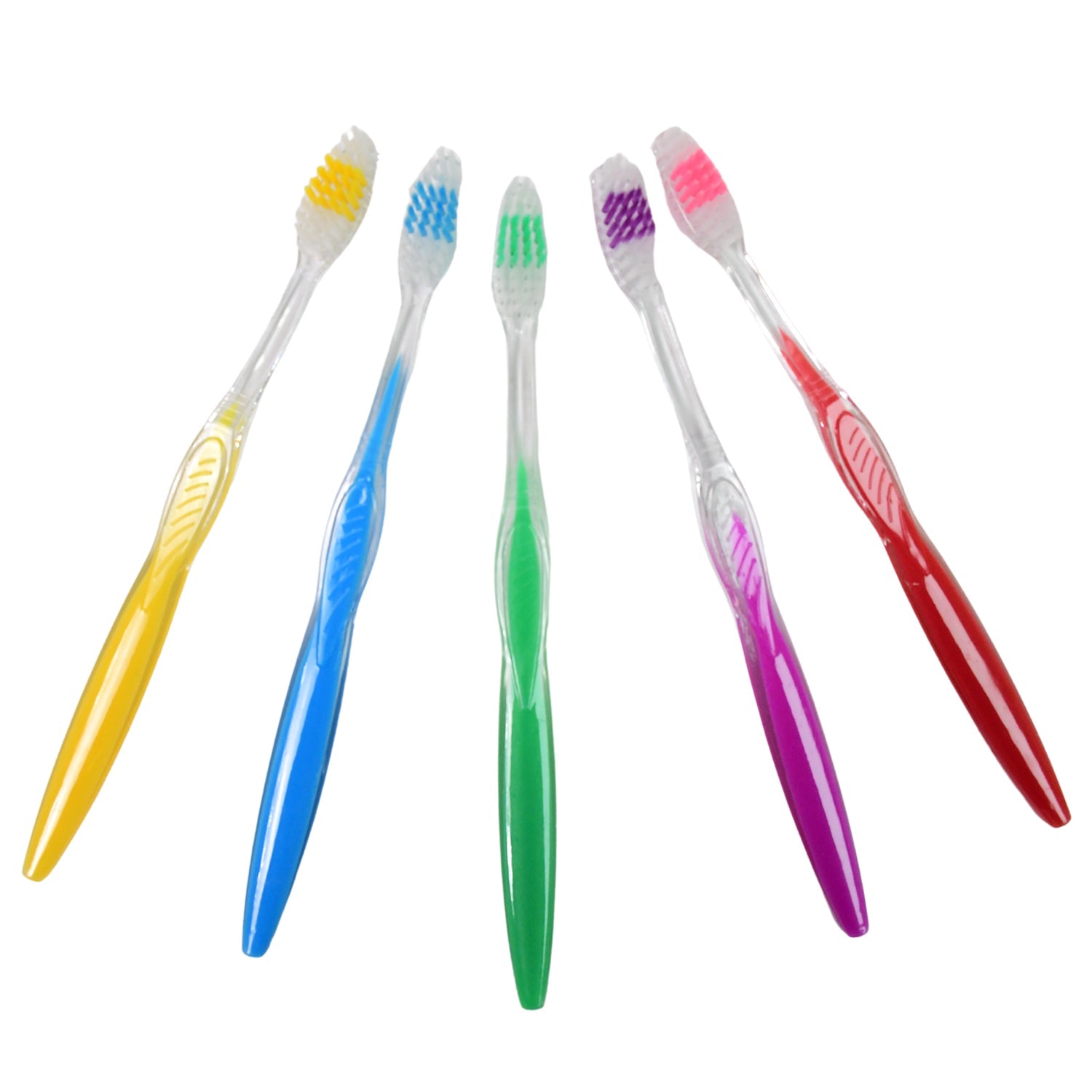 Individual MintGuard plastic toothbrush neatly packaged in a transparent box.