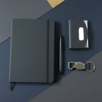 Desk accessories included in premium travel essentials set for business use