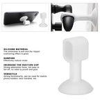 Durable silicone door stopper placed behind door lever to keep door open