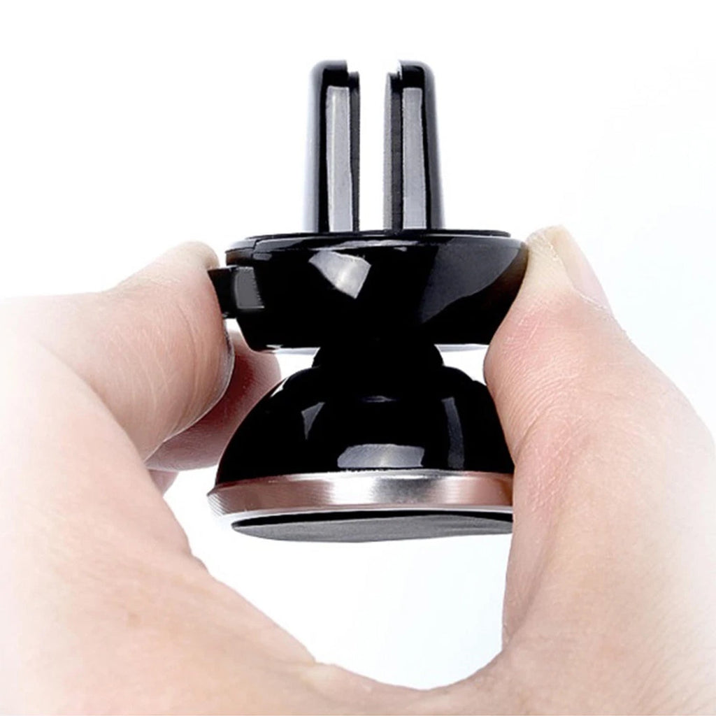 Magnetic car mobile stand with strong grip holding a smartphone securely