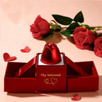 EverBloom rose ring box jewellery with sturdy metal construction