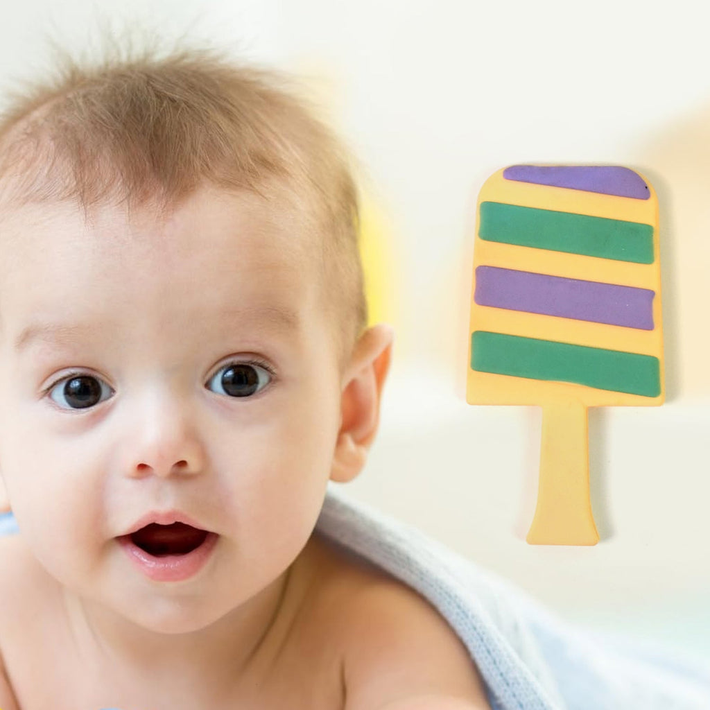 Silicone Candy Baby Teether angle view showing ergonomic design