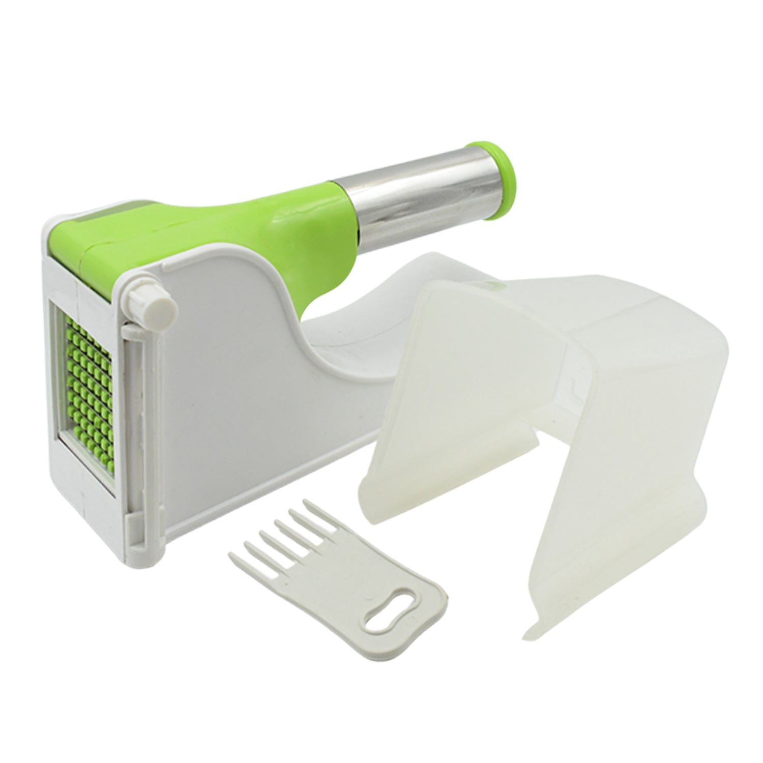 Compact French fry chipser by ChefAura, ideal for slicing potatoes easily.