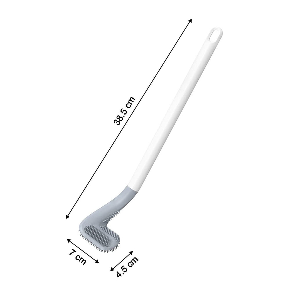 Innovative toilet brush base with ventilation slots ensuring hygienic drying and drainage.