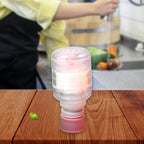 Close-up of stretchable faucet extender highlighting built-in filter