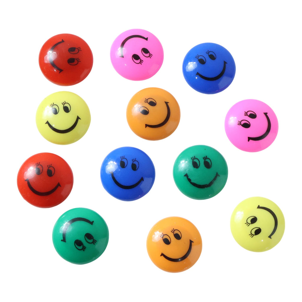 Cute smiley face magnetic buttons set brighten workspace