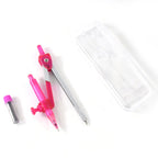 Angle measuring geometry tool set including a compass for school projects