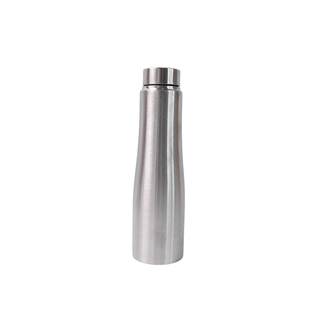 Sweat-proof exterior stainless steel water bottle without condensation