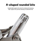 Handheld stainless steel nose hair removal device for precision trimming