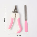 Compact pet nail clipper set for home pet nail care