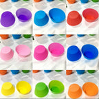 Silicone cupcake molds demonstrating their use for both baking and soap crafting.