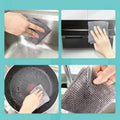 Durable microfiber kitchen scrub cloth from , ready for action.