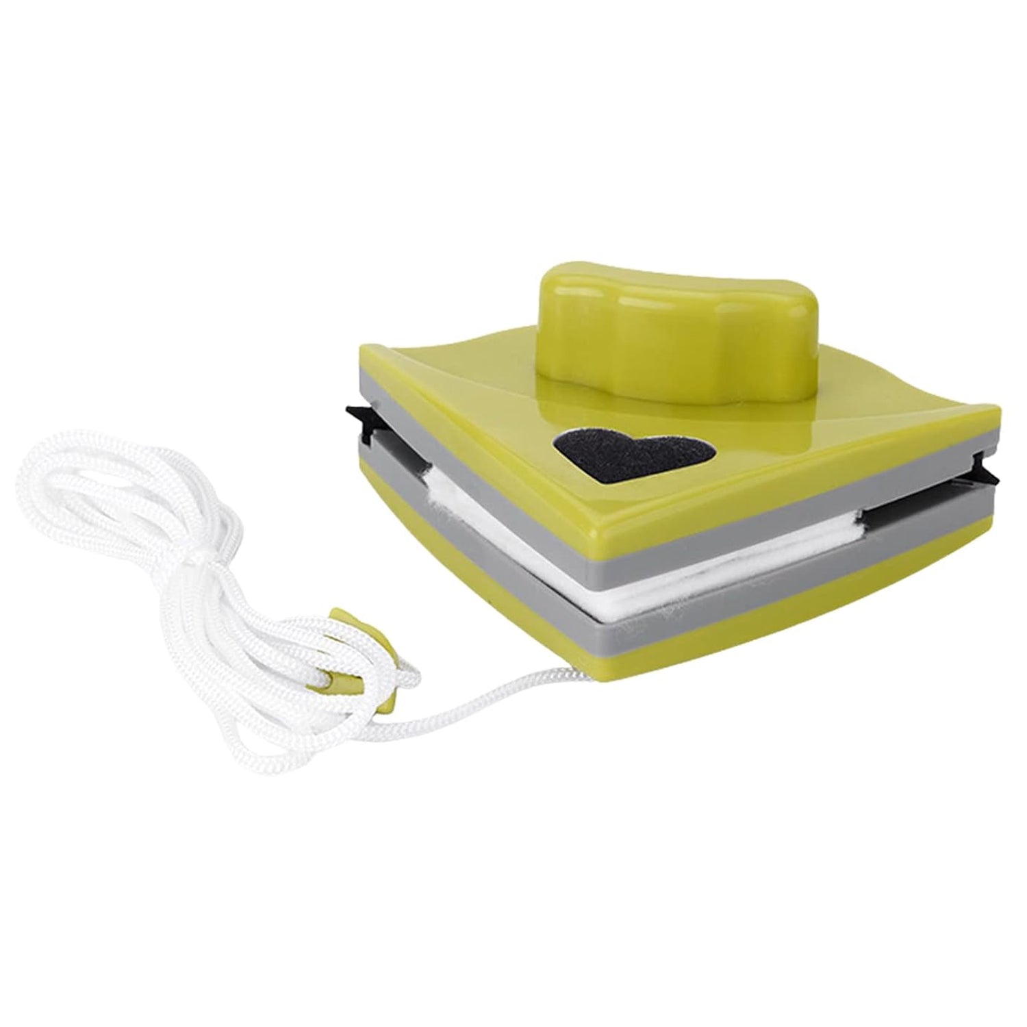 Top view of the magnetic window squeegee, designed for cleaning both glass sides.