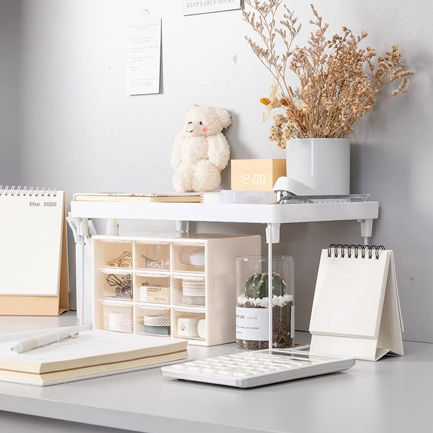 Foldable rack organizer for home storage and decluttering