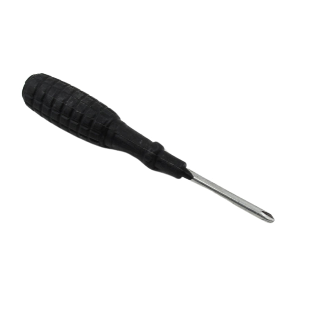 Phillips screwdriver in use, repairing a household appliance.