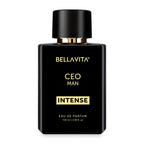 Masculine fragrance spray bottle with sleek matte black design