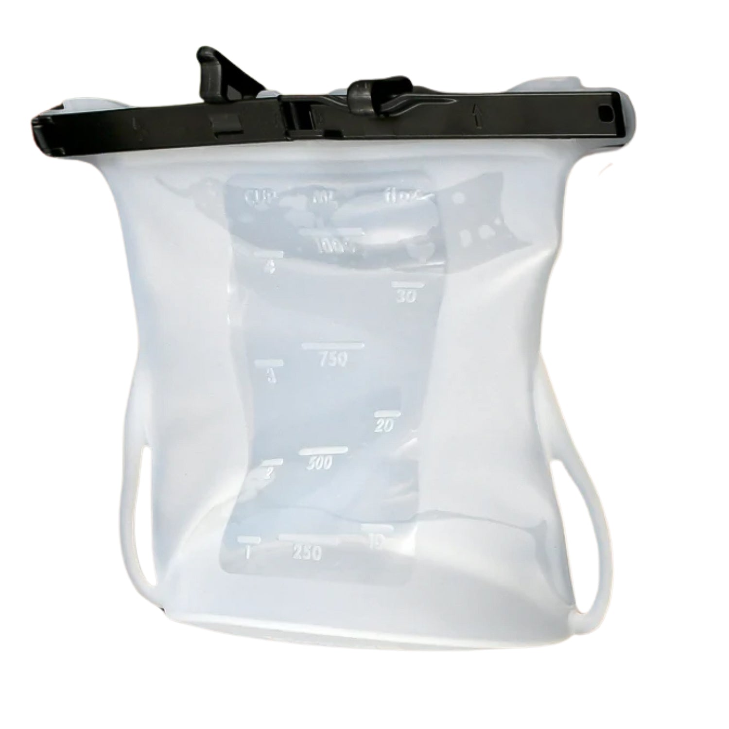 Dishwasher safe silicone storage bag, highlighting easy cleaning and maintenance.