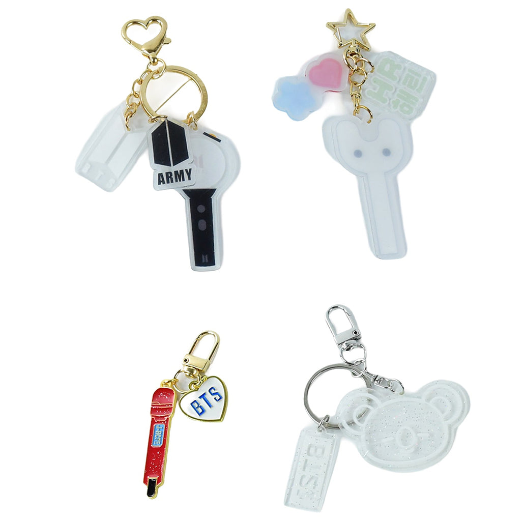 Pocket pop style acrylic and metal keychain